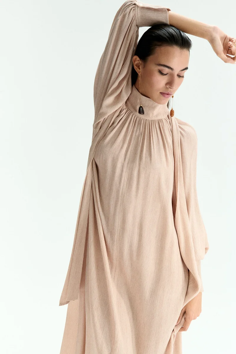 H&M Scarf-detail maxi dress